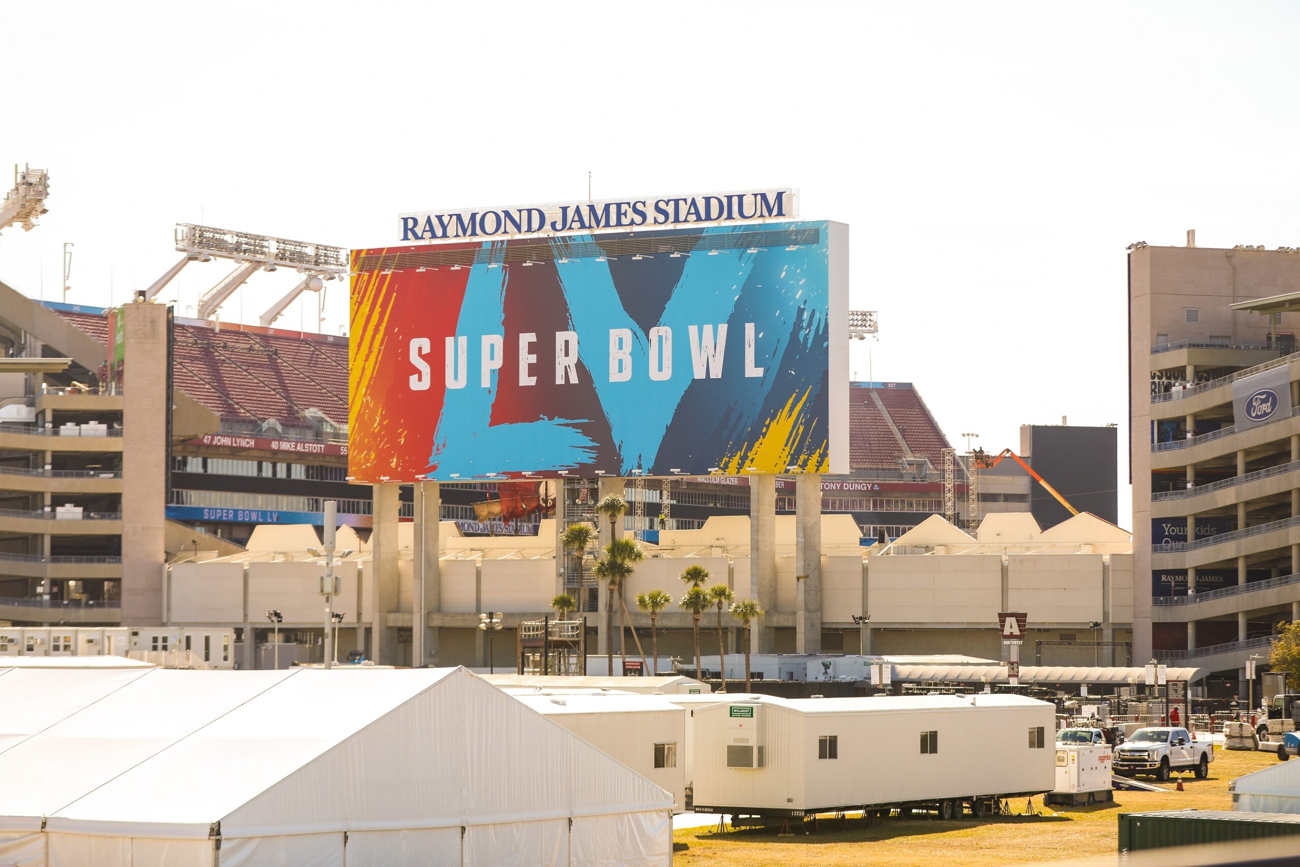 Industrial Print Helps Fill the Stadium at Super Bowl LV