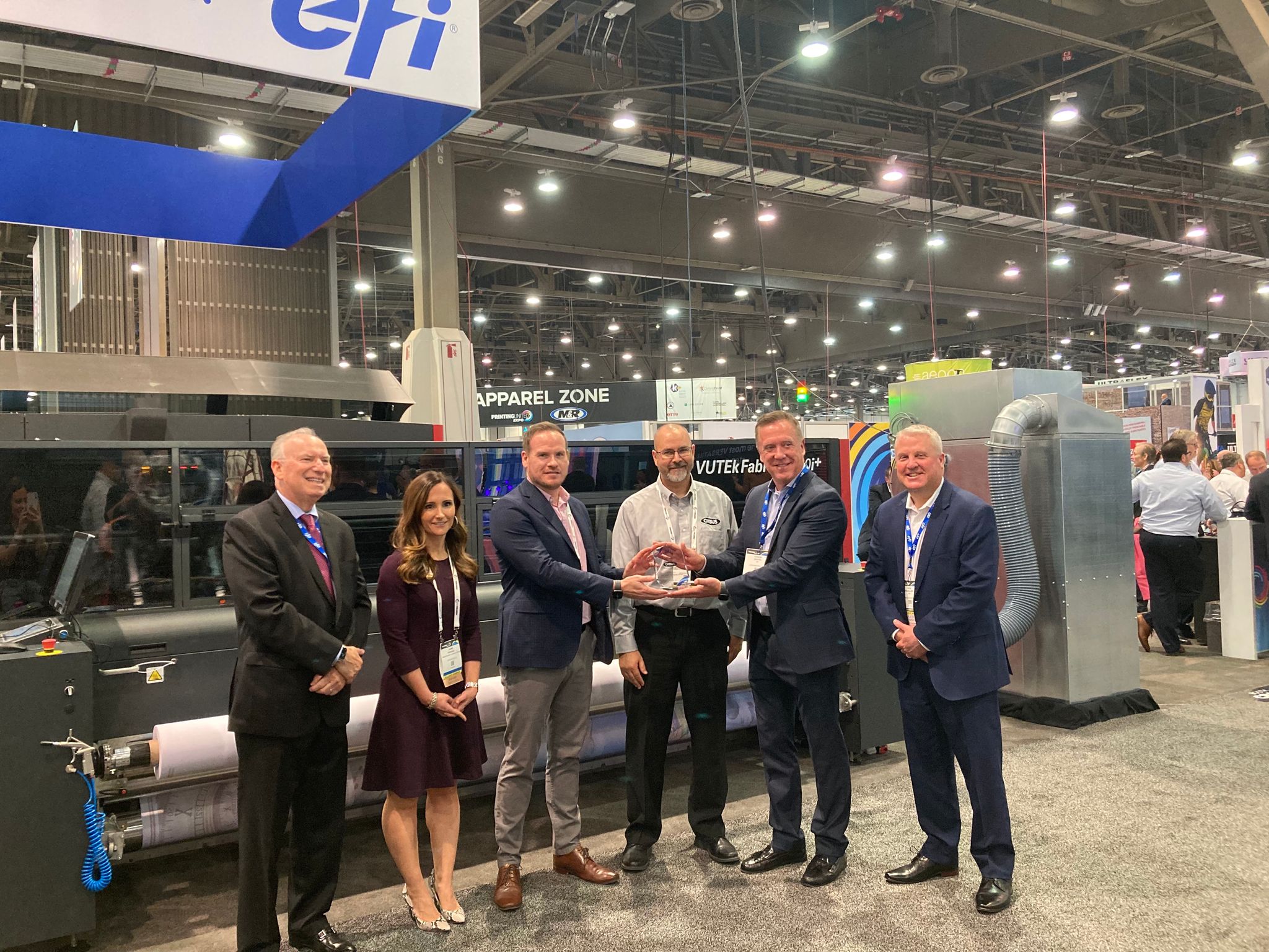 EFI Announces Orbus Exhibit and Display Group Installs the 300th VUTEk FabriVU Printer