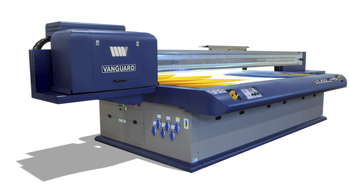 Color-Logic Certifies Vanguard VK300D-HS High Production Flatbed LED UV Printer