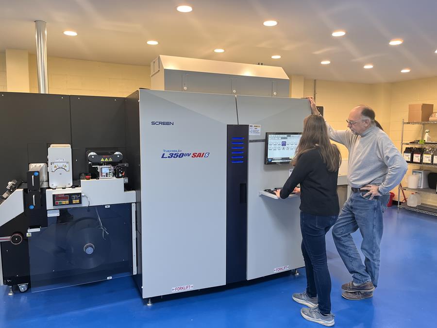 Long-time Label Manufacturer Expands Reach into Multiple Markets with SCREEN Truepress Jet L350UV SAI Series
