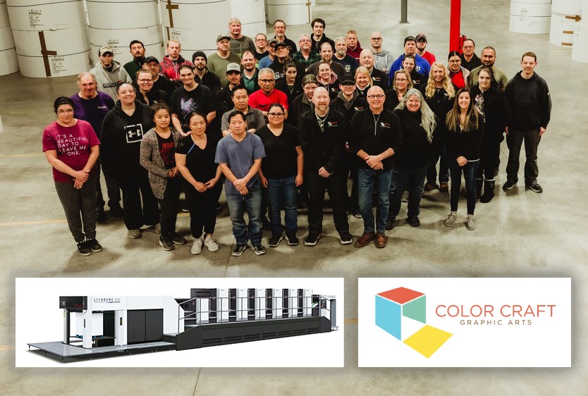 Color Craft Graphic Arts Looks Forward to Increased Capacity, Speed, and Quality With Purchase of Komori Lithrone G40 advance Press