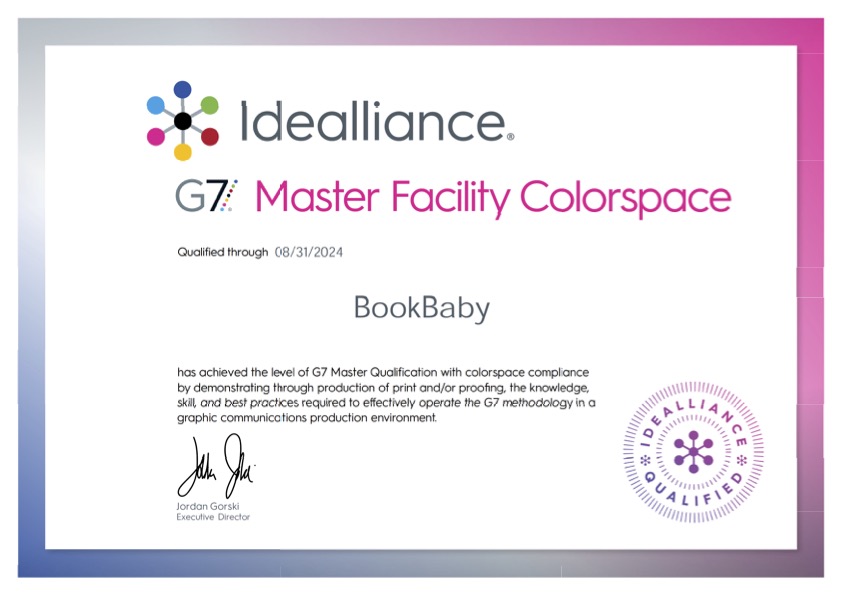 BookBaby Achieves G7 Master Qualification for Xeikon Printing Presses