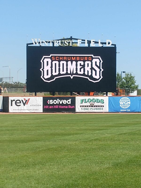 Schaumburg Boomers video wall Pulse Technology