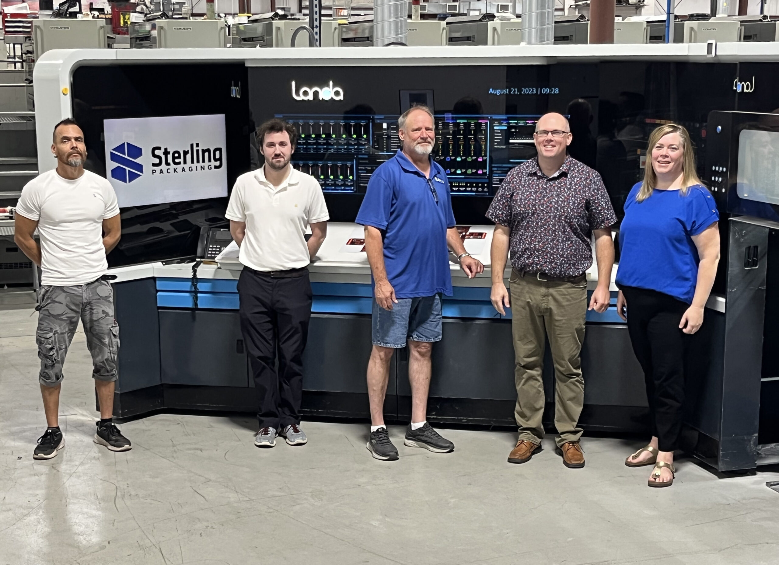 Sterling Packaging Acquires a 41” Landa S10 Nanographic Printing Press