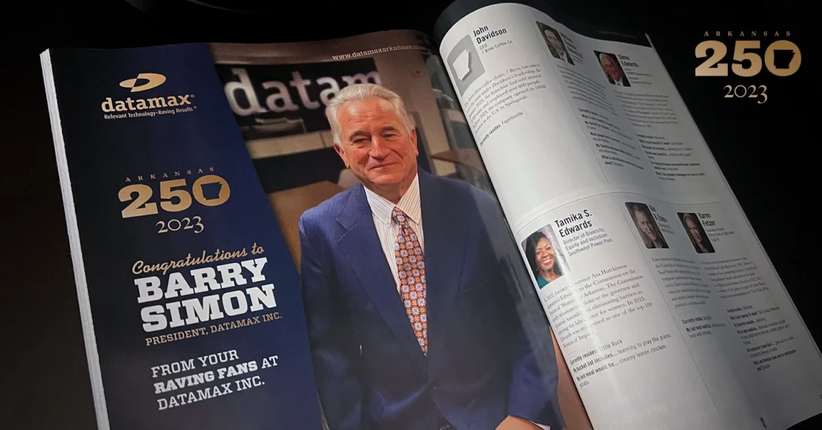 Datamax President Barry Simon Recognized as One of Arkansas’ 250 Most Influential Leaders
