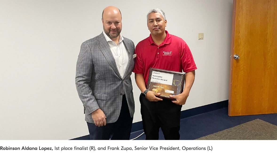 Kyocera’s Service Award Competition Announces its 2023 Winner