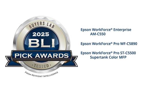 Epson A4 Printers Earn Three 2025 Pick Awards from Keypoint Intelligence