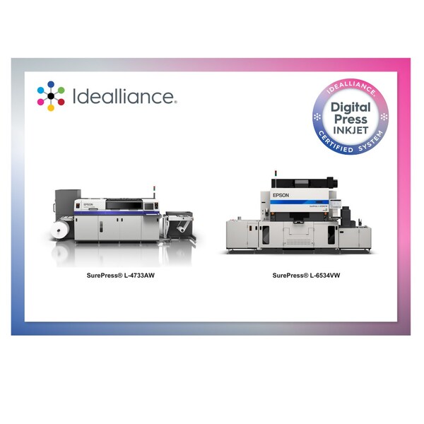 Epson SurePress Label Printers Receive Idealliance Digital Press System Certification