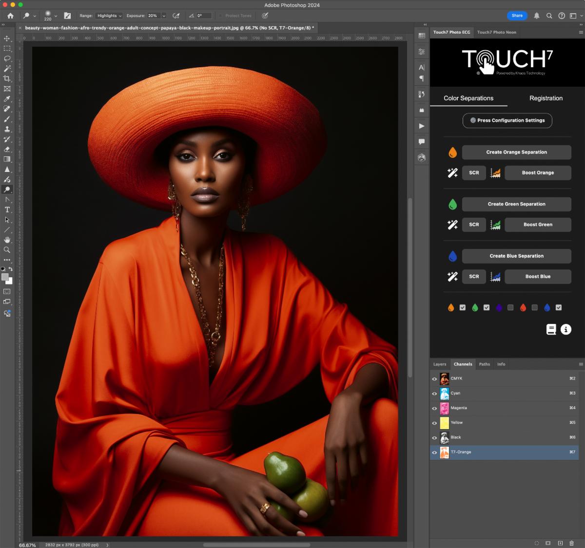 Touch7 Photo Plugins for Neon Colors Now Compatible with Adobe UXP