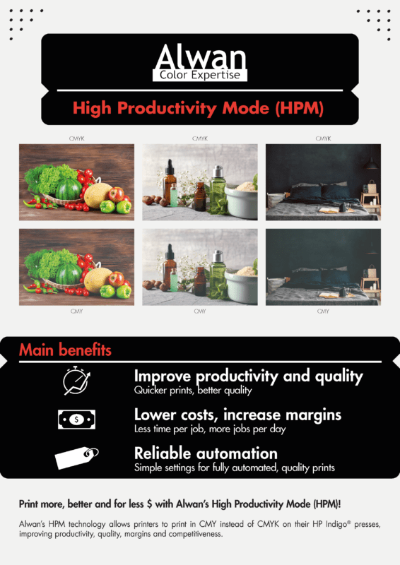 Alwan HighProductivityMode(HPM) for HP Indigo Brochure 2025 Page 1