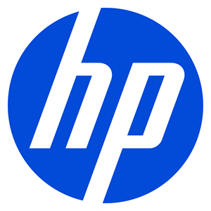 HP logo hp electric blue keyline