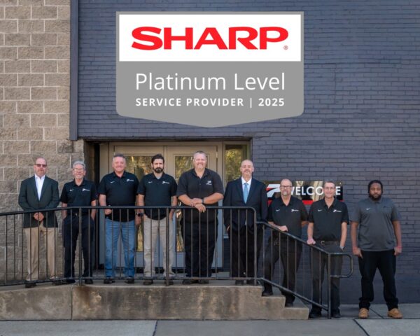 Precision Copy Products Awarded AAA Platinum Service Rating by Sharp