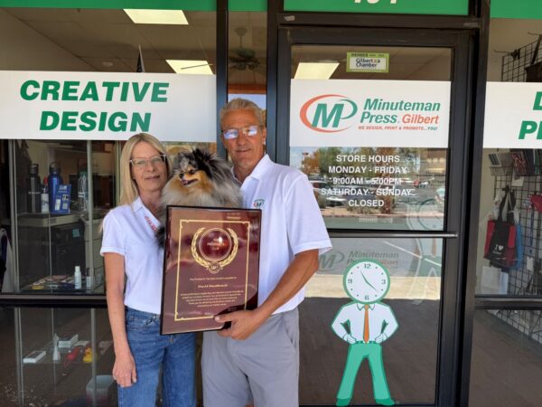 Minuteman Press Gilbert AZ Dave Rindfleisch Presidents Club Outside Photo