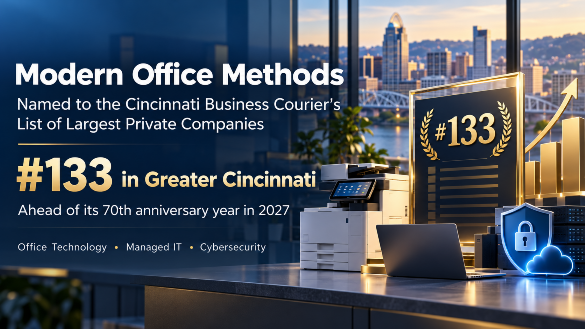 Modern Office Methods Named to Cincinnati’s Largest Private Companies